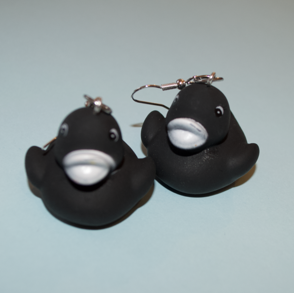 Colourful Mini Rubber Duck Earrings - Cuteryko
