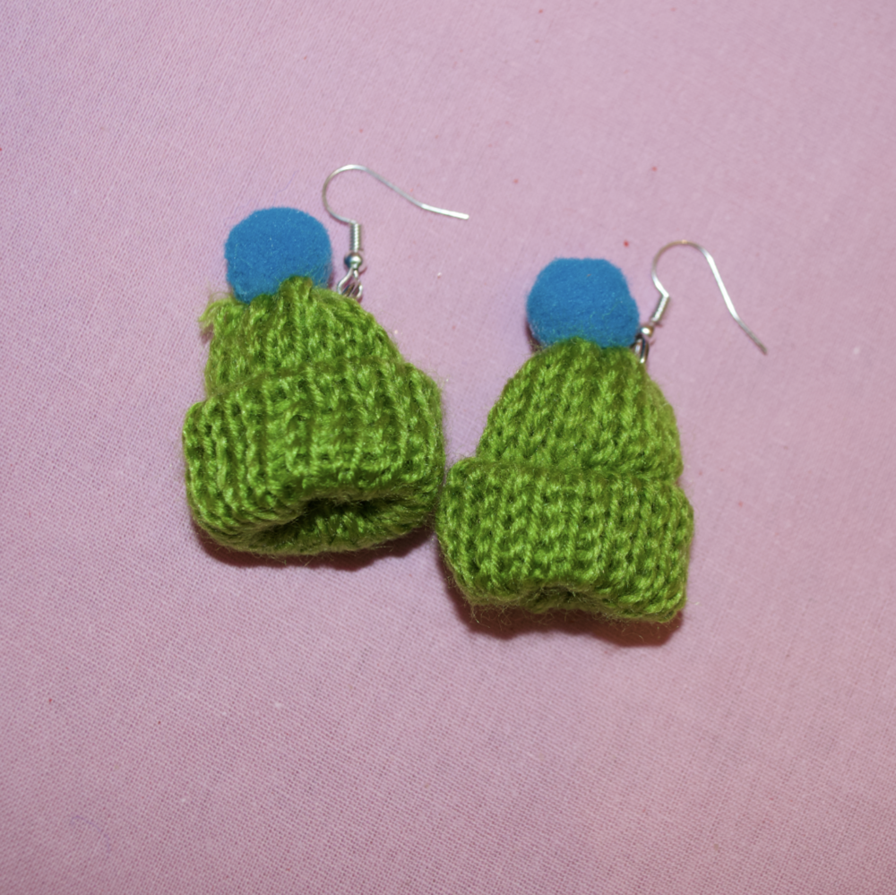 Bobble Hat Earrings - Cuteryko