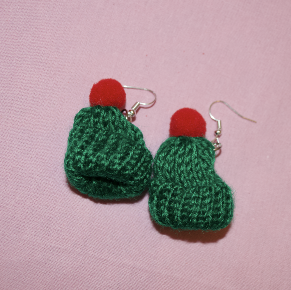 Bobble Hat Earrings - Cuteryko