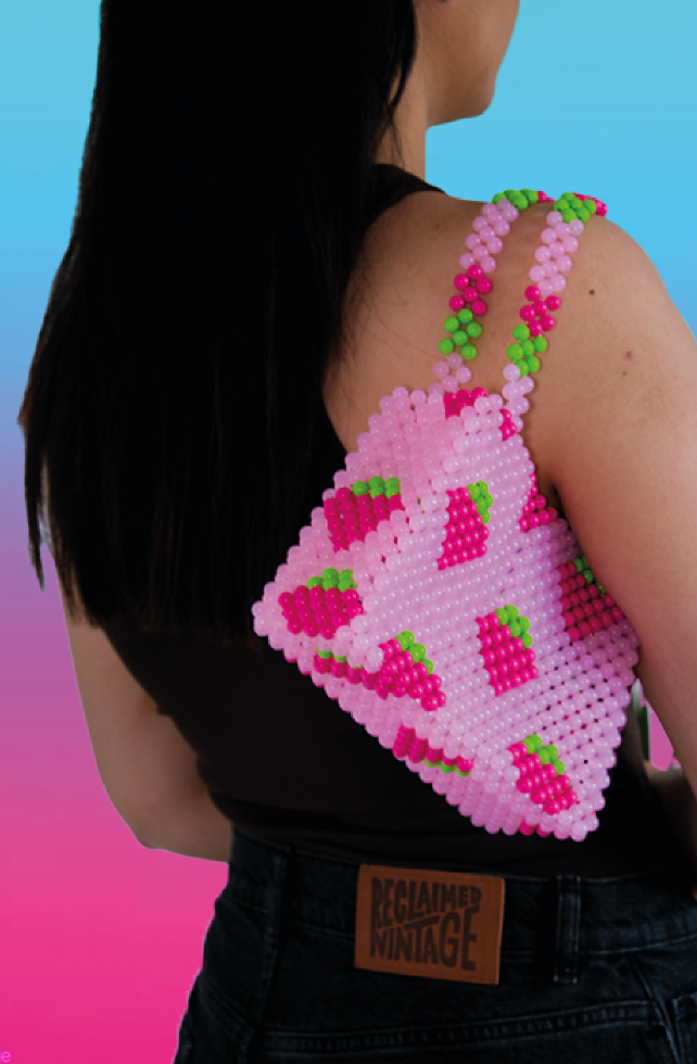Strawberry Shortcake Bead Bag - Cuteryko