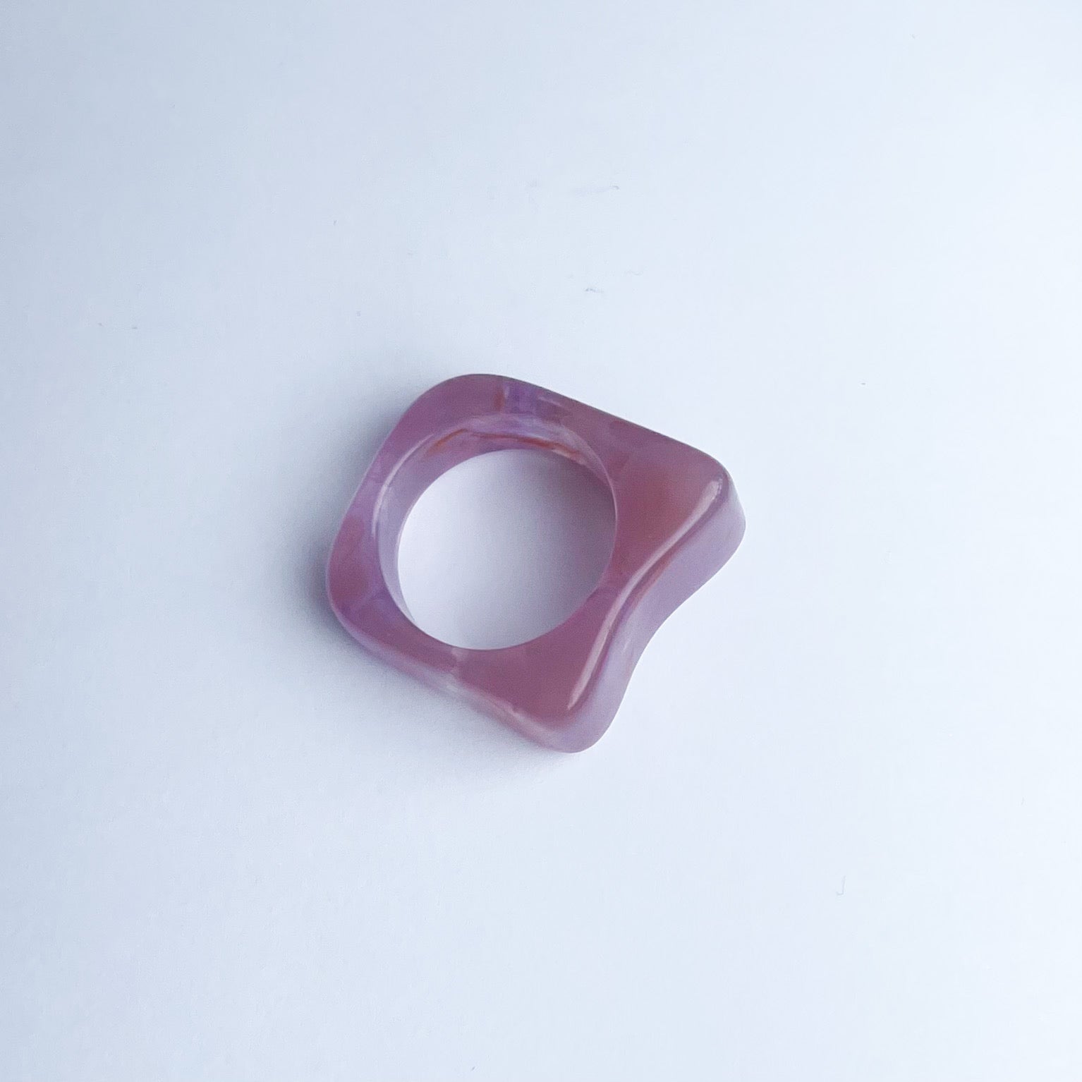 Pink Marble Chunky Ring - Cuteryko