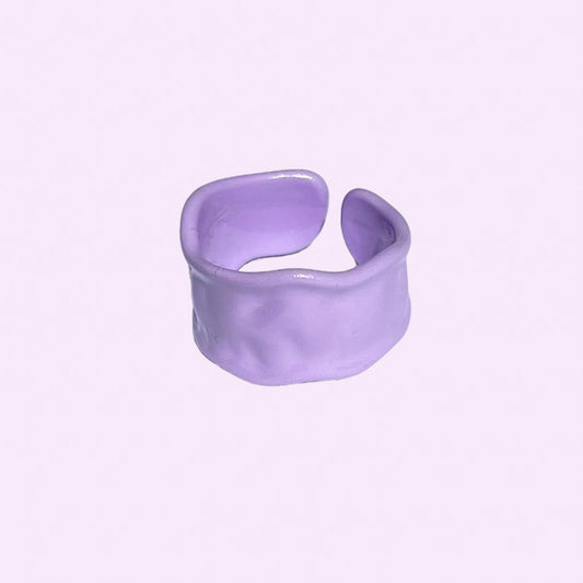 Lilac Contorted Ring