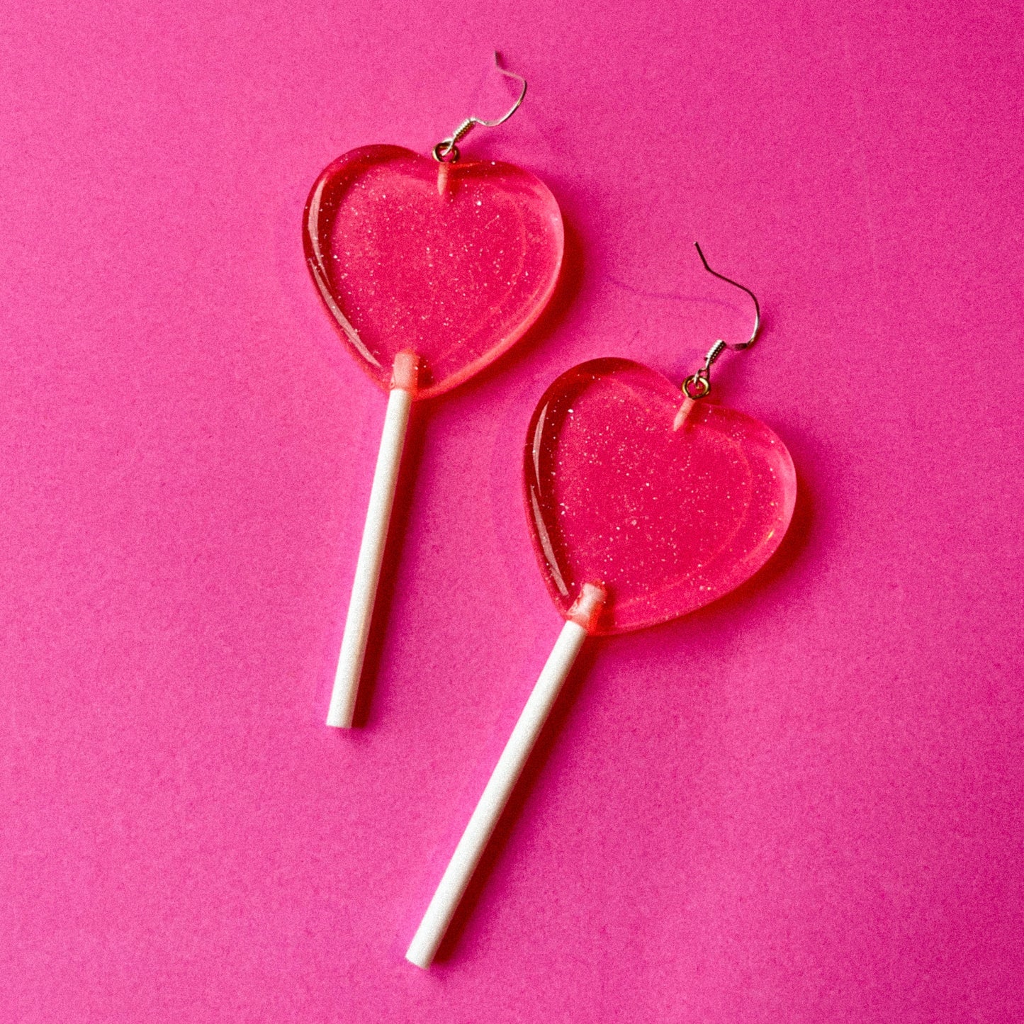 Heart Lollipop Earrings - Cuteryko
