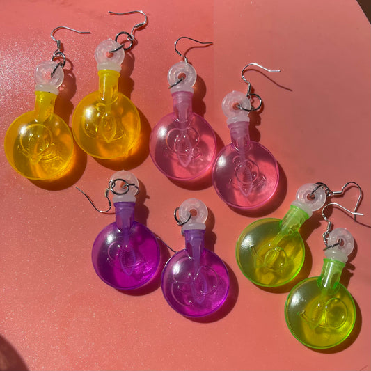 Smiley Bubble Earrings - Cuteryko