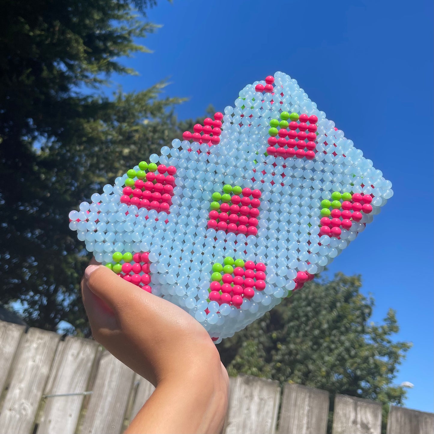 Blue Strawberry Shortcake Bead Bag - Cuteryko