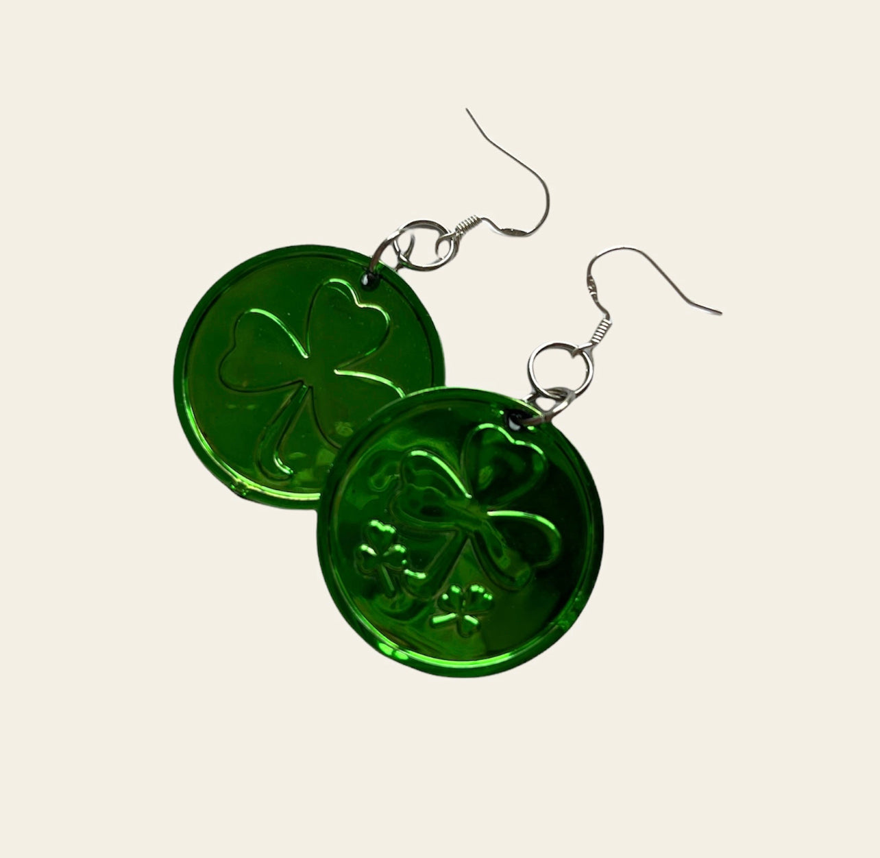 St Patrick’s Day Coin Earrings - Cuteryko