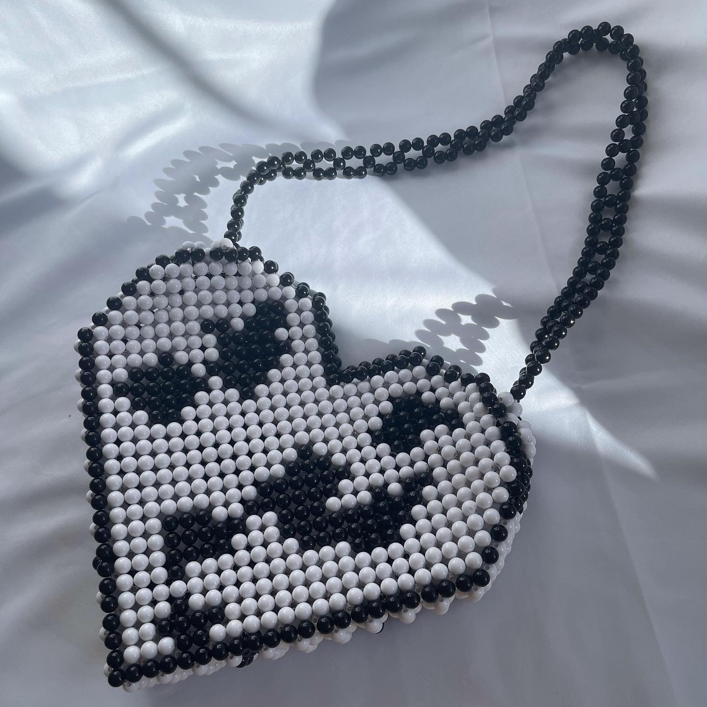 Cow Print Heart Bead Bag - Cuteryko