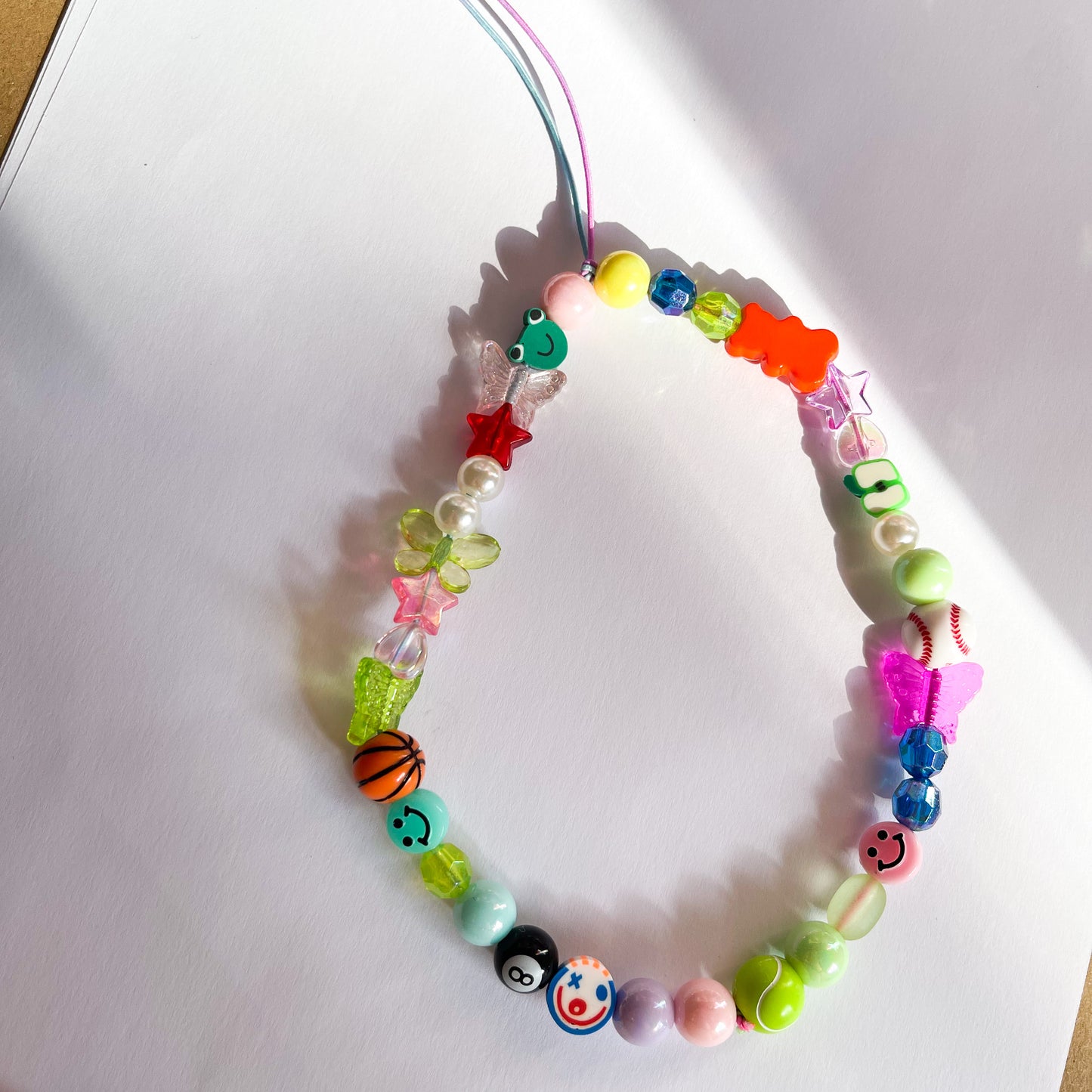 Colourful Beaded Phone Straps - Cuteryko