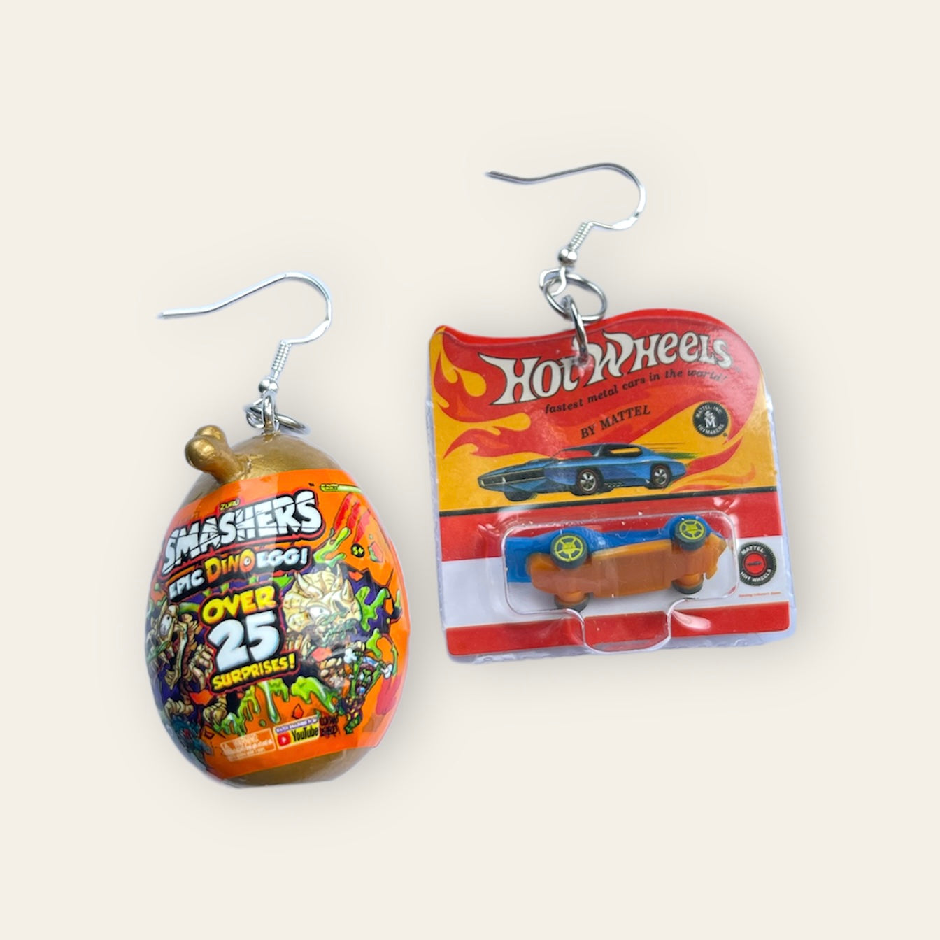 Smashers and Hot Wheels Earrings - Cuteryko