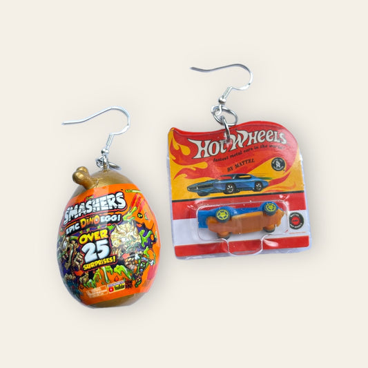 Smashers and Hot Wheels Earrings - Cuteryko