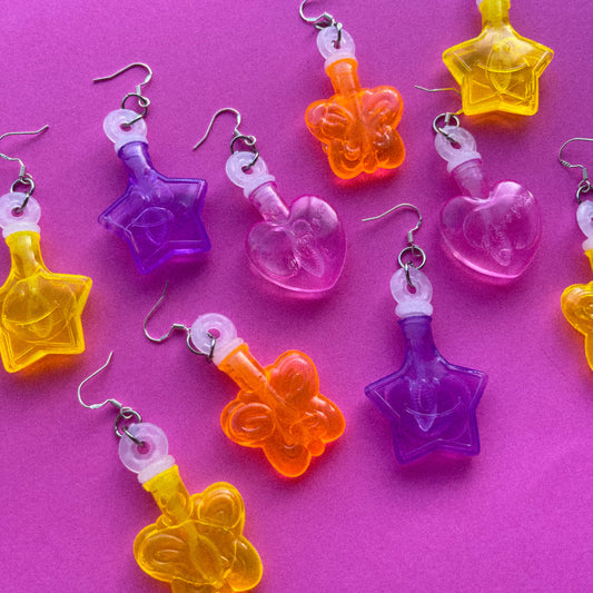 Star & Butterfly Bubble Earrings - Cuteryko