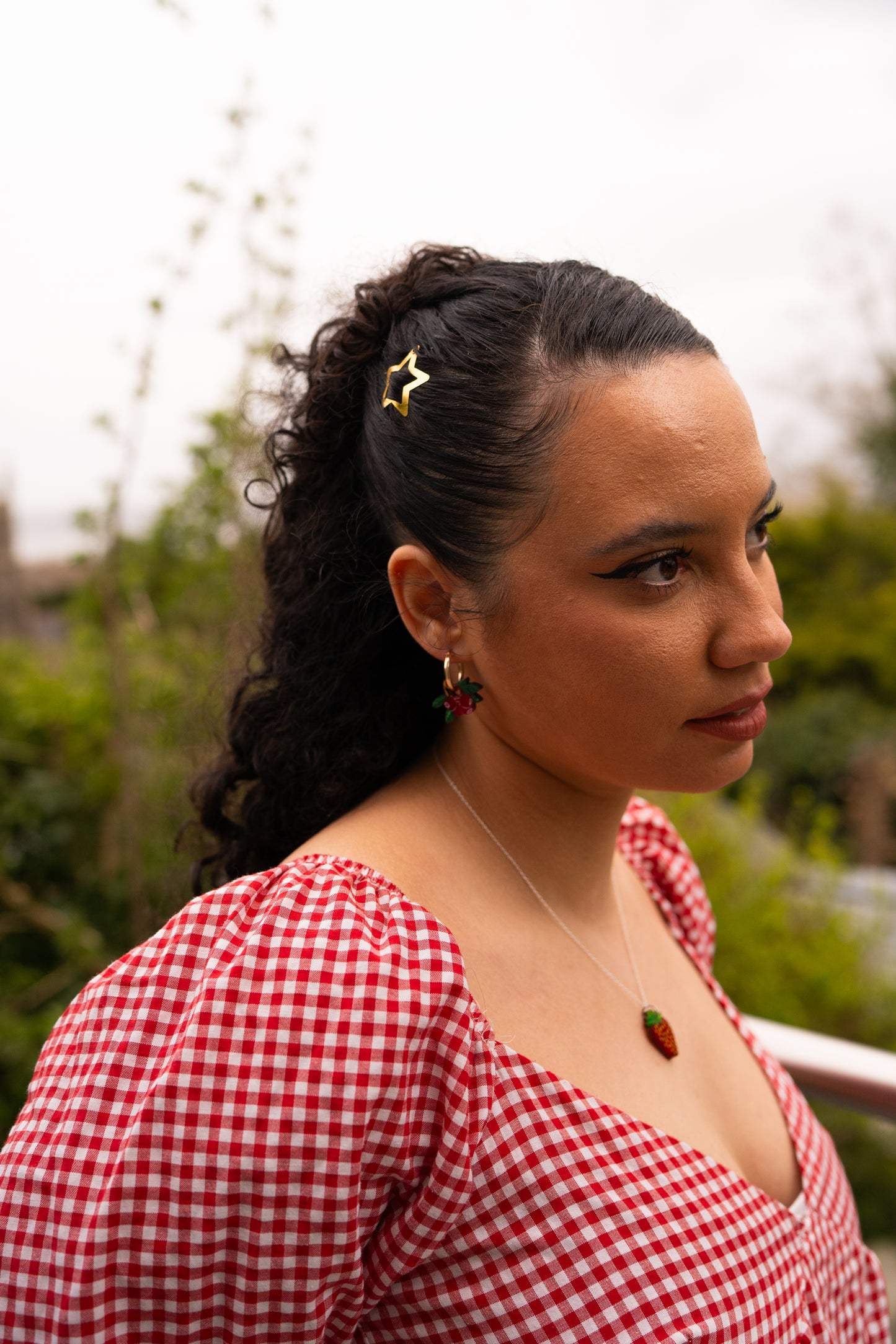 Cranberries Hoop Earrings