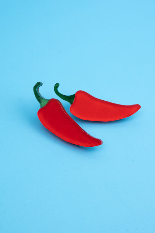 Chilli Hair Clips - Set of 2