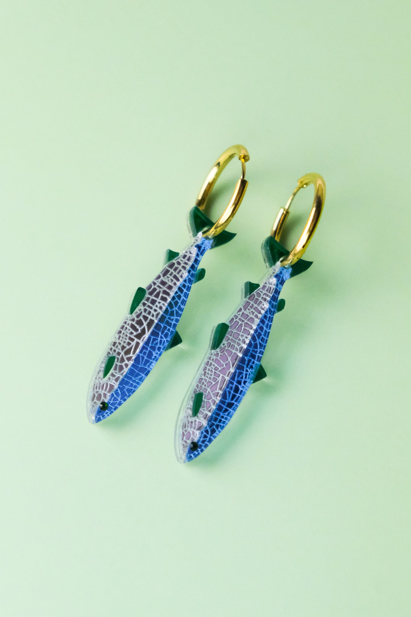 Belfast Big Fish Hoop Earrings