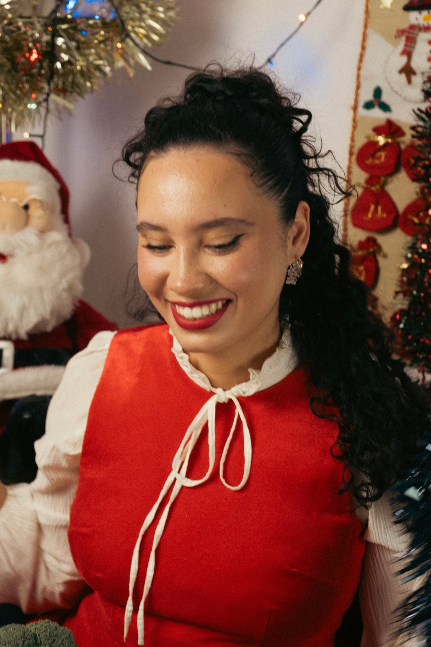 Snowflake Hoop Earrings