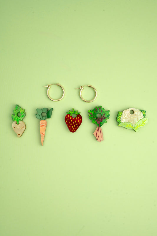 Spring Hoop Earrings - Set of 5