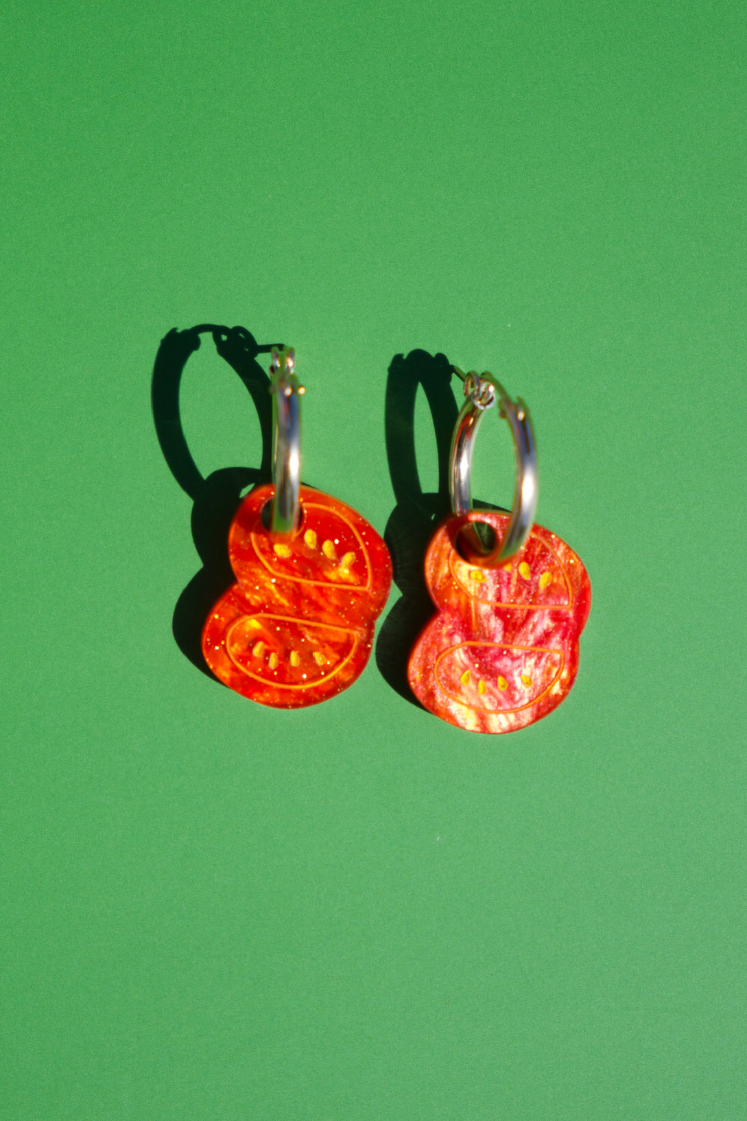 Tomato Hoop Earrings
