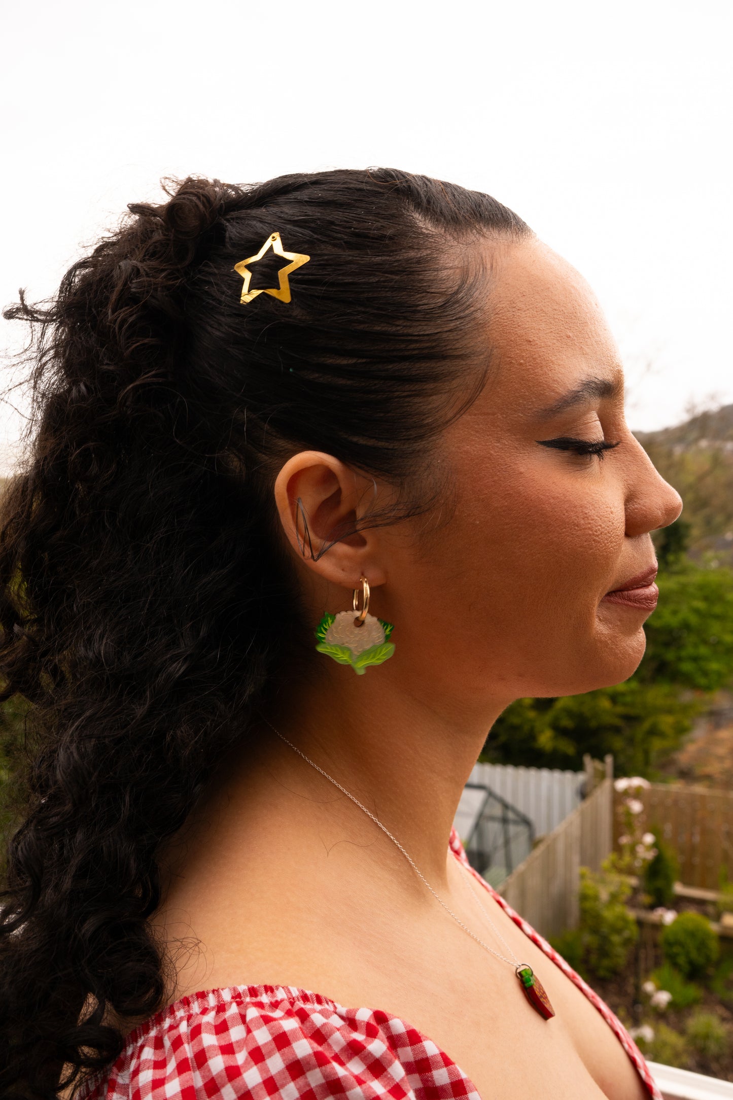 Cauliflower Hoop Earrings