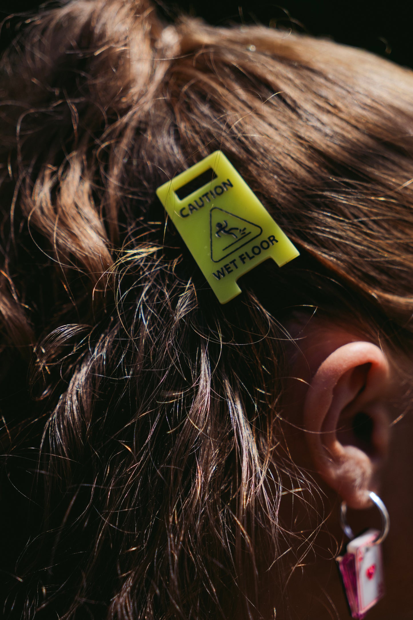 Wet Floor Sign Hair Clip