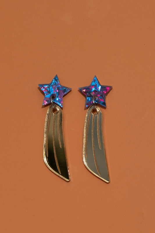 Shooting Star Stud Earrings