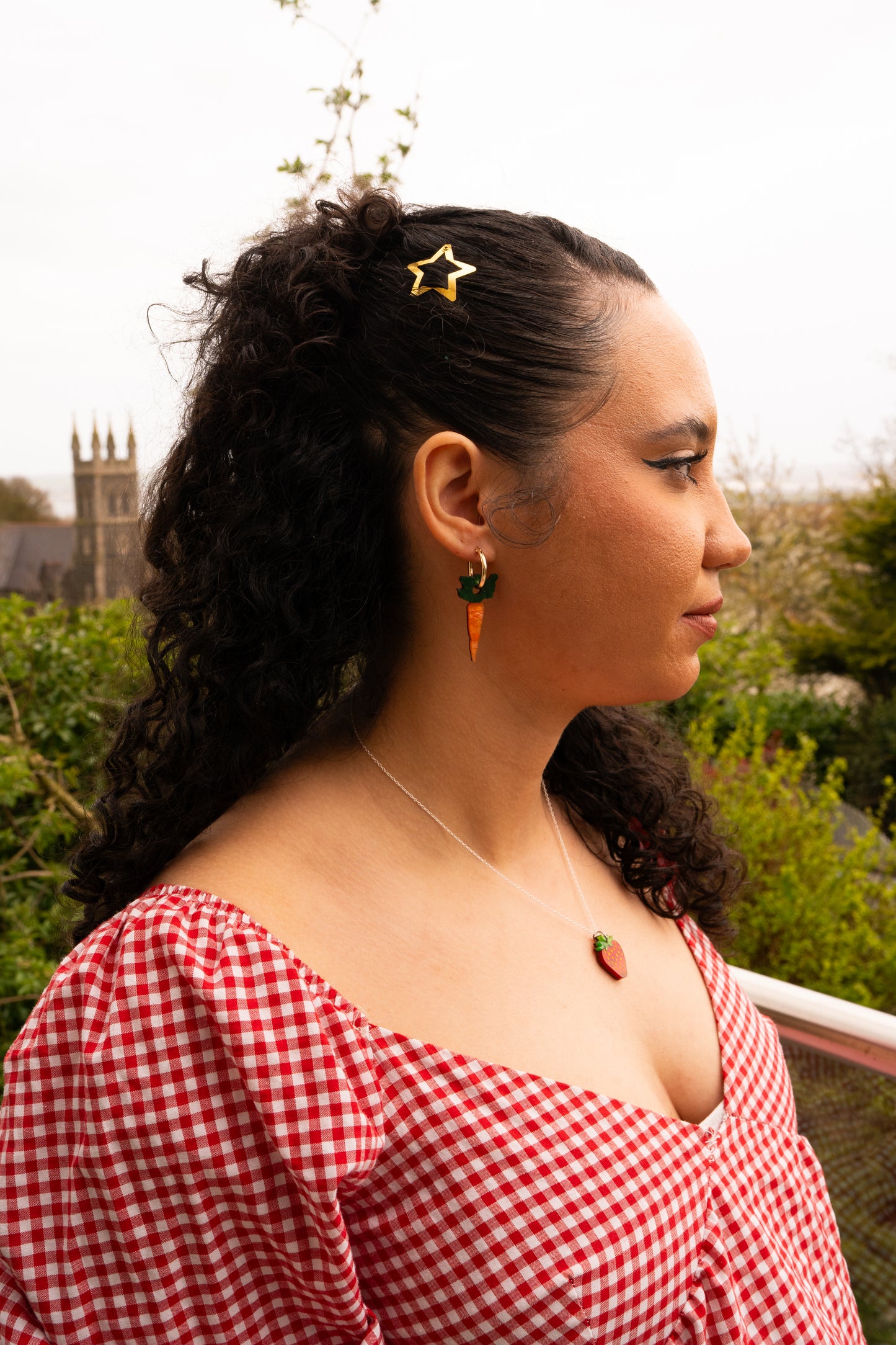 Carrot Hoop Earrings