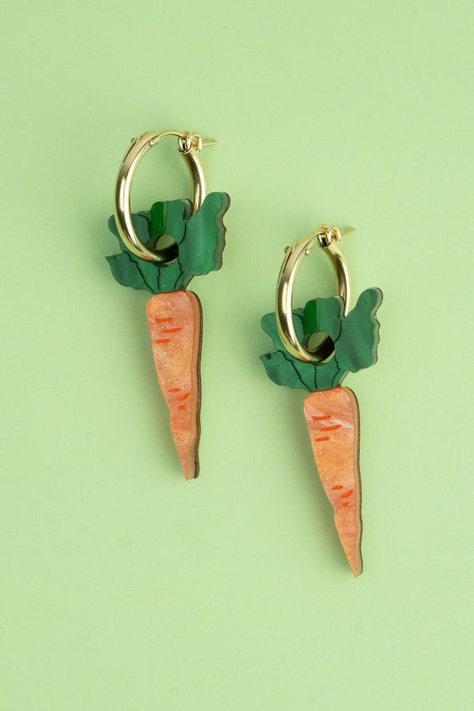 Carrot Hoop Earrings