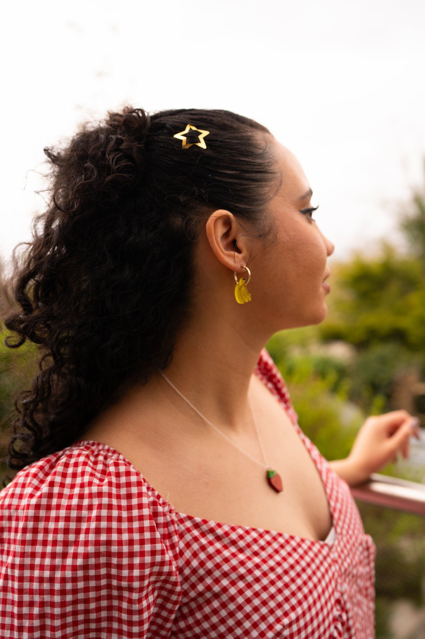 Banana Hoop Earrings