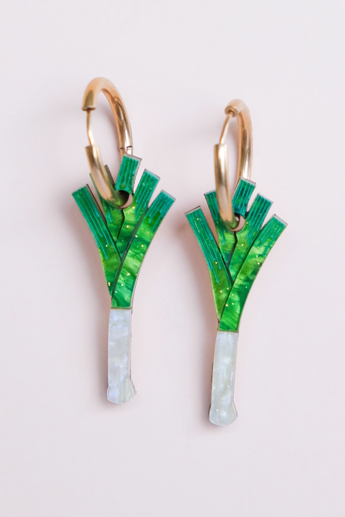 Leek Hoop Earrings
