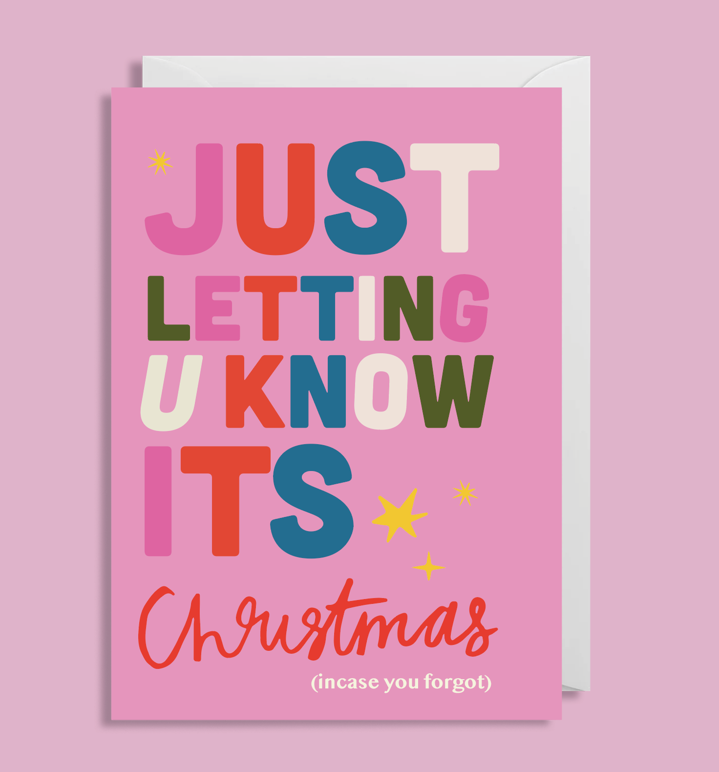 Just Letting U Know It’s Christmas Card - Cuteryko