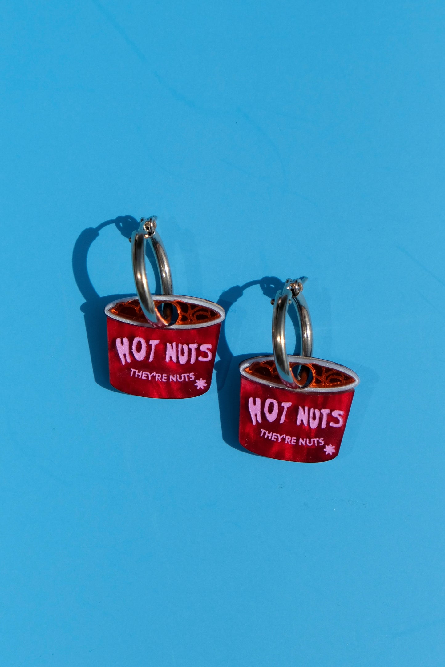 Hot Nuts Hoop Earrings