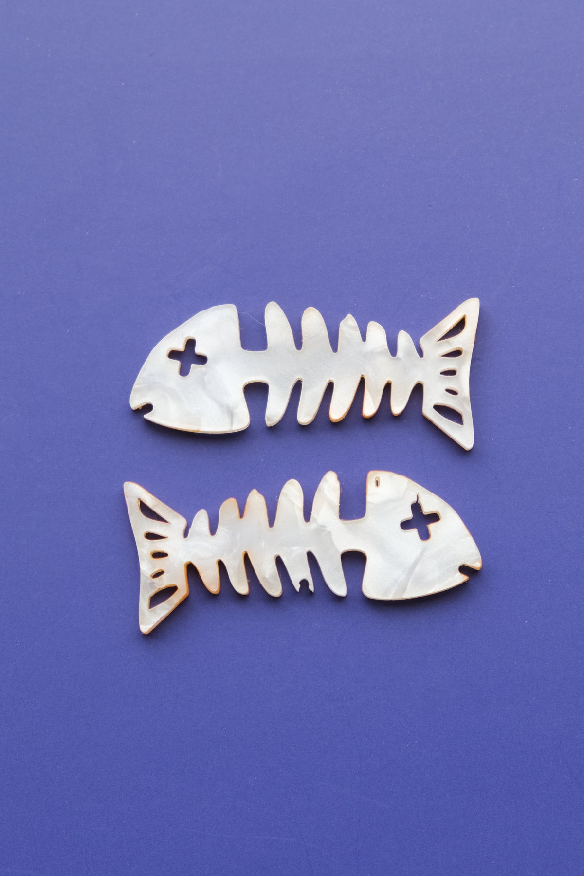 Fish Skeleton Hair Clips -Set of 2