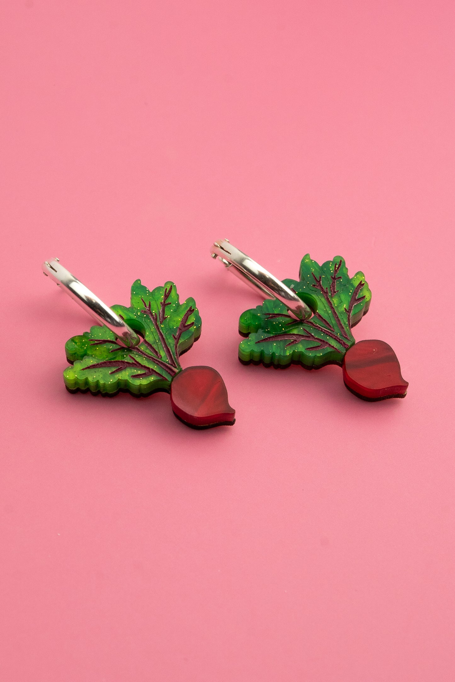 Beetroot Hoop Earrings