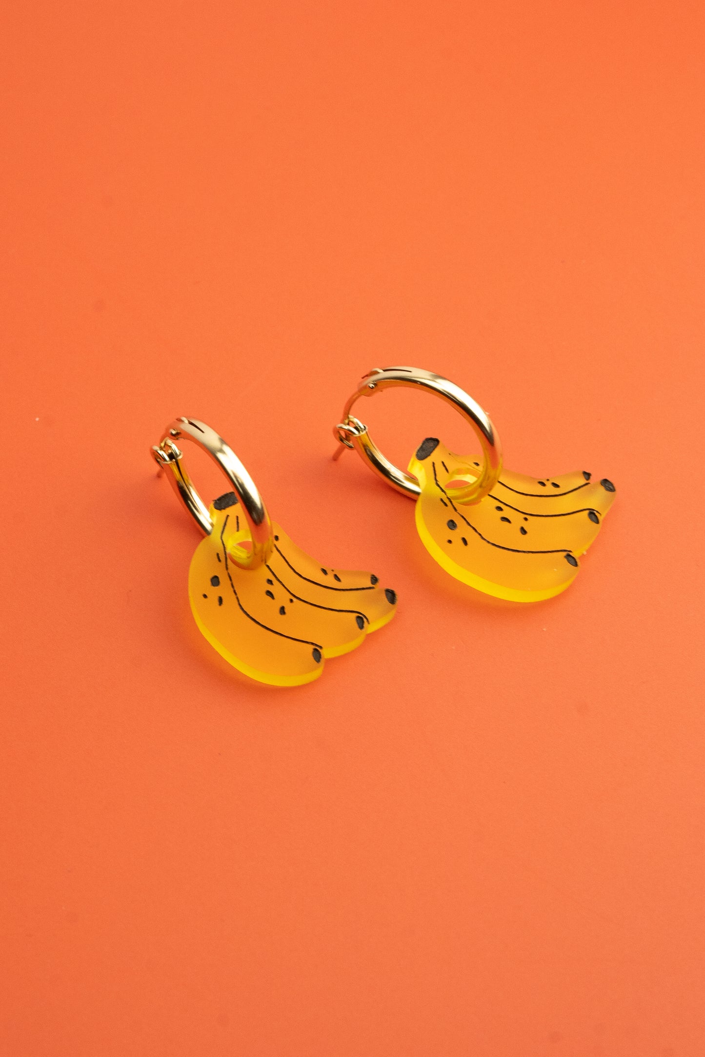 Banana Hoop Earrings