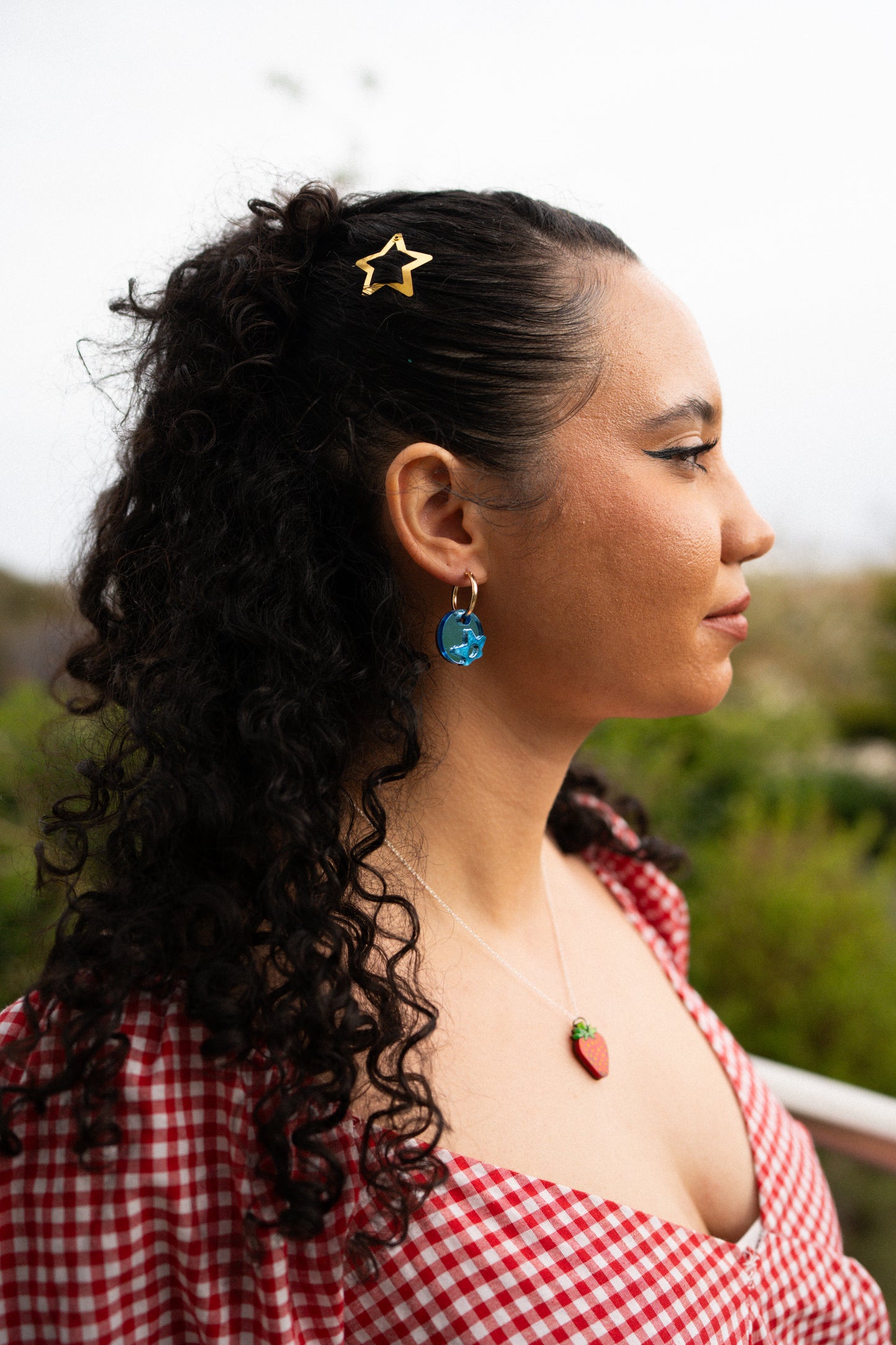 Blueberry Hoop Earrings