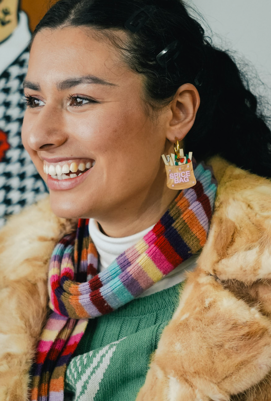 Spice Bag Hoop Earrings