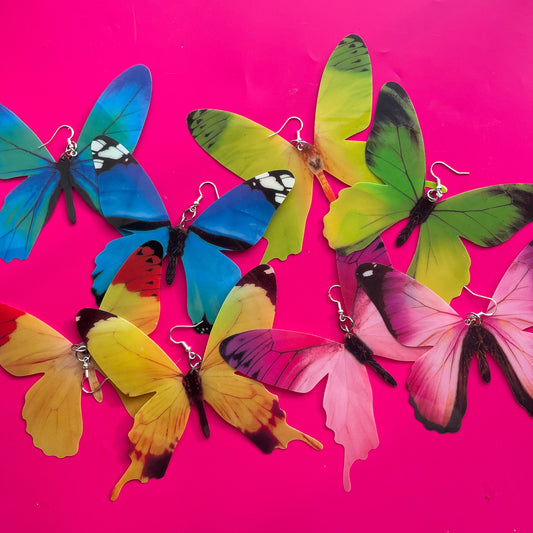 Large Butterfly Earrings - Cuteryko