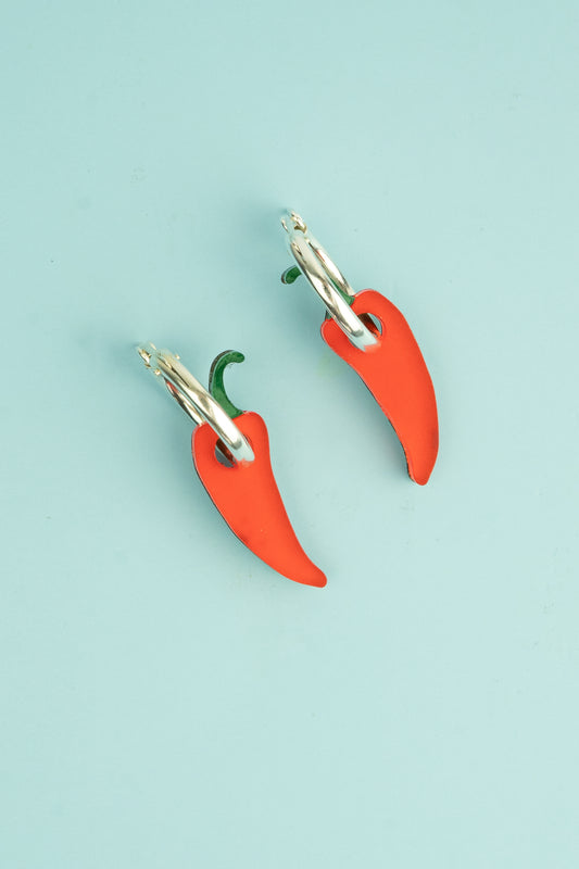 Chilli Hoop Earrings