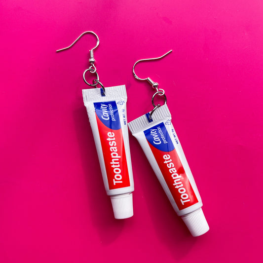 Mini Toothpaste Earrings
