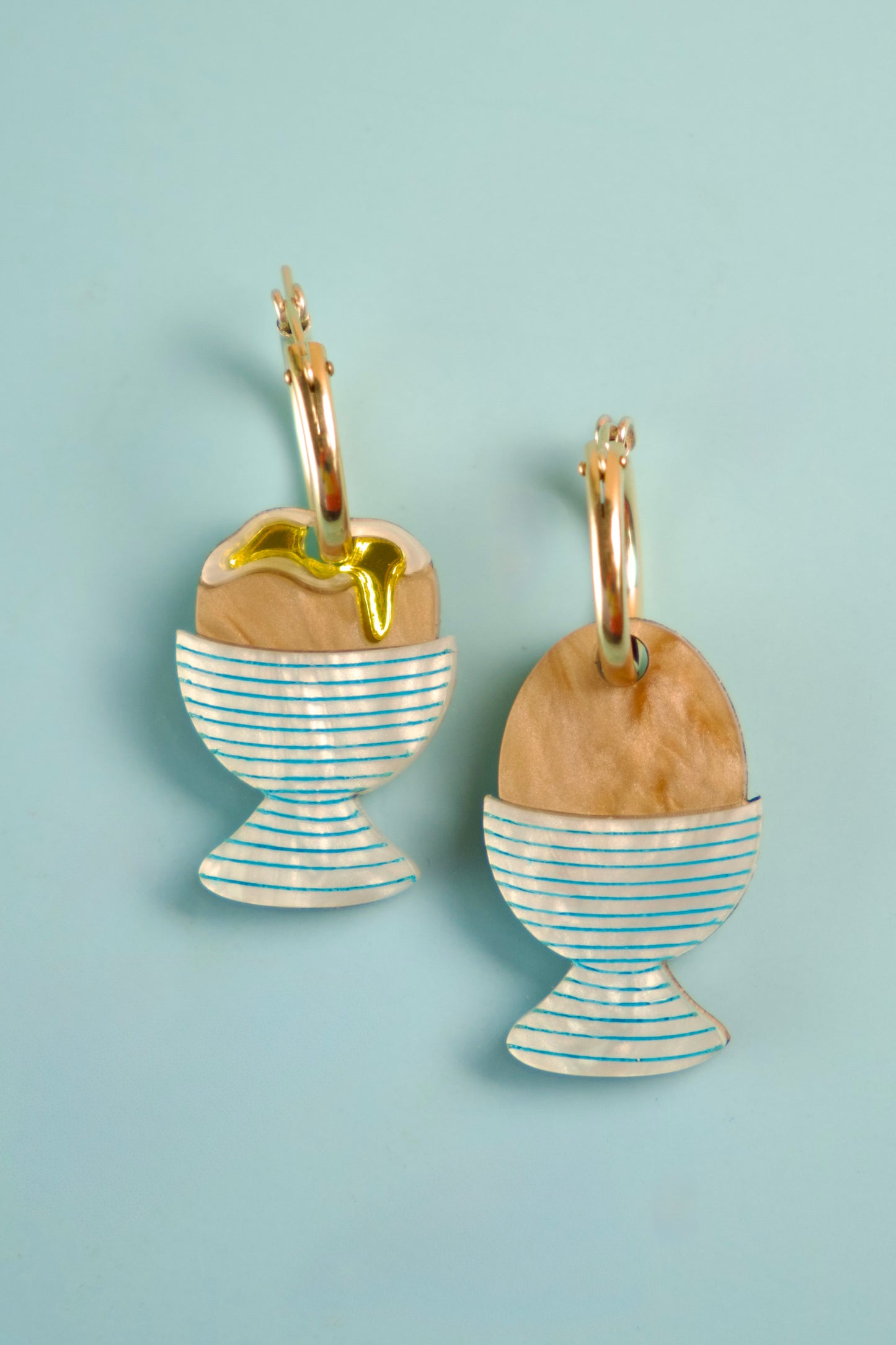 Dippy Egg Hoop Earrings