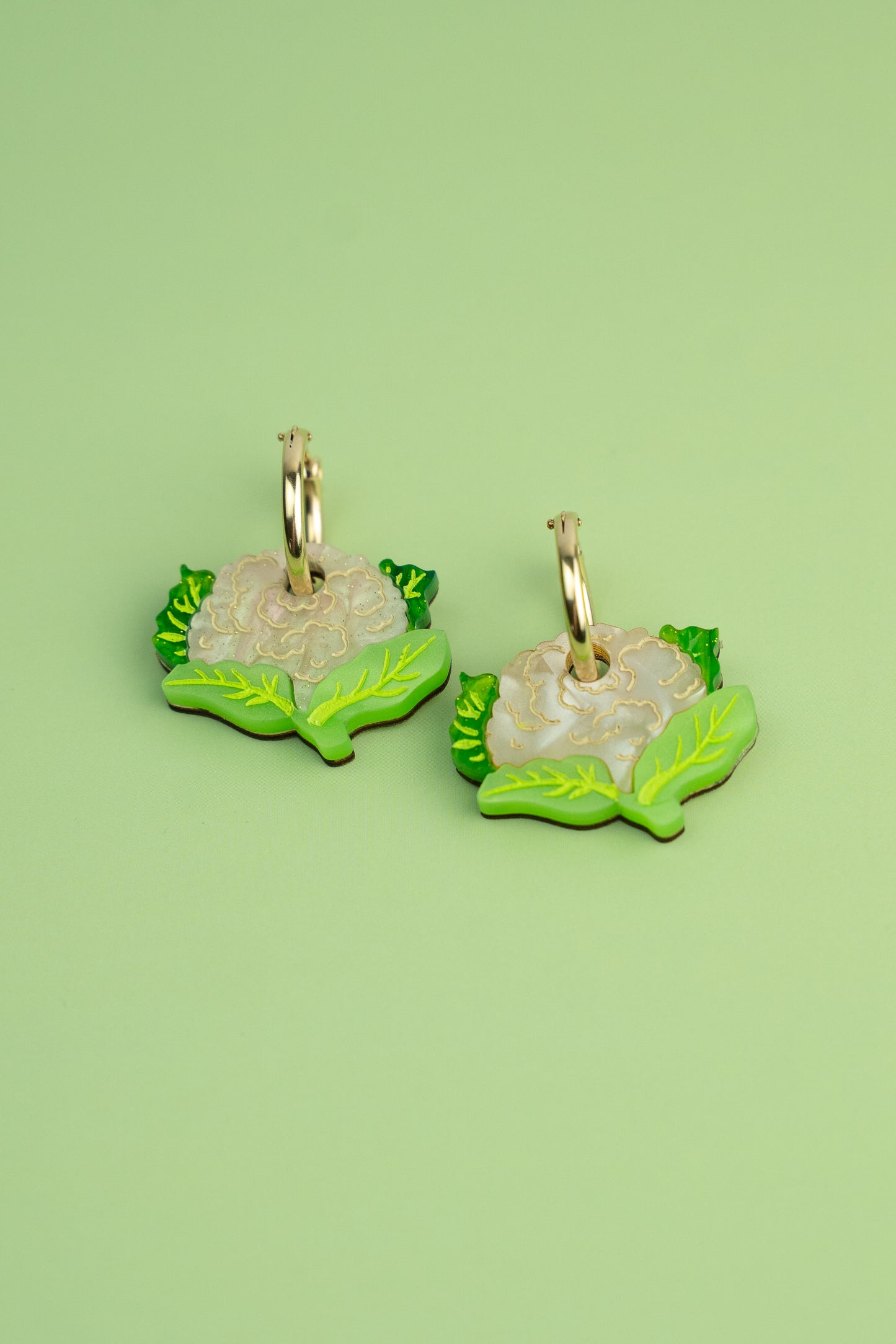 Cauliflower Hoop Earrings