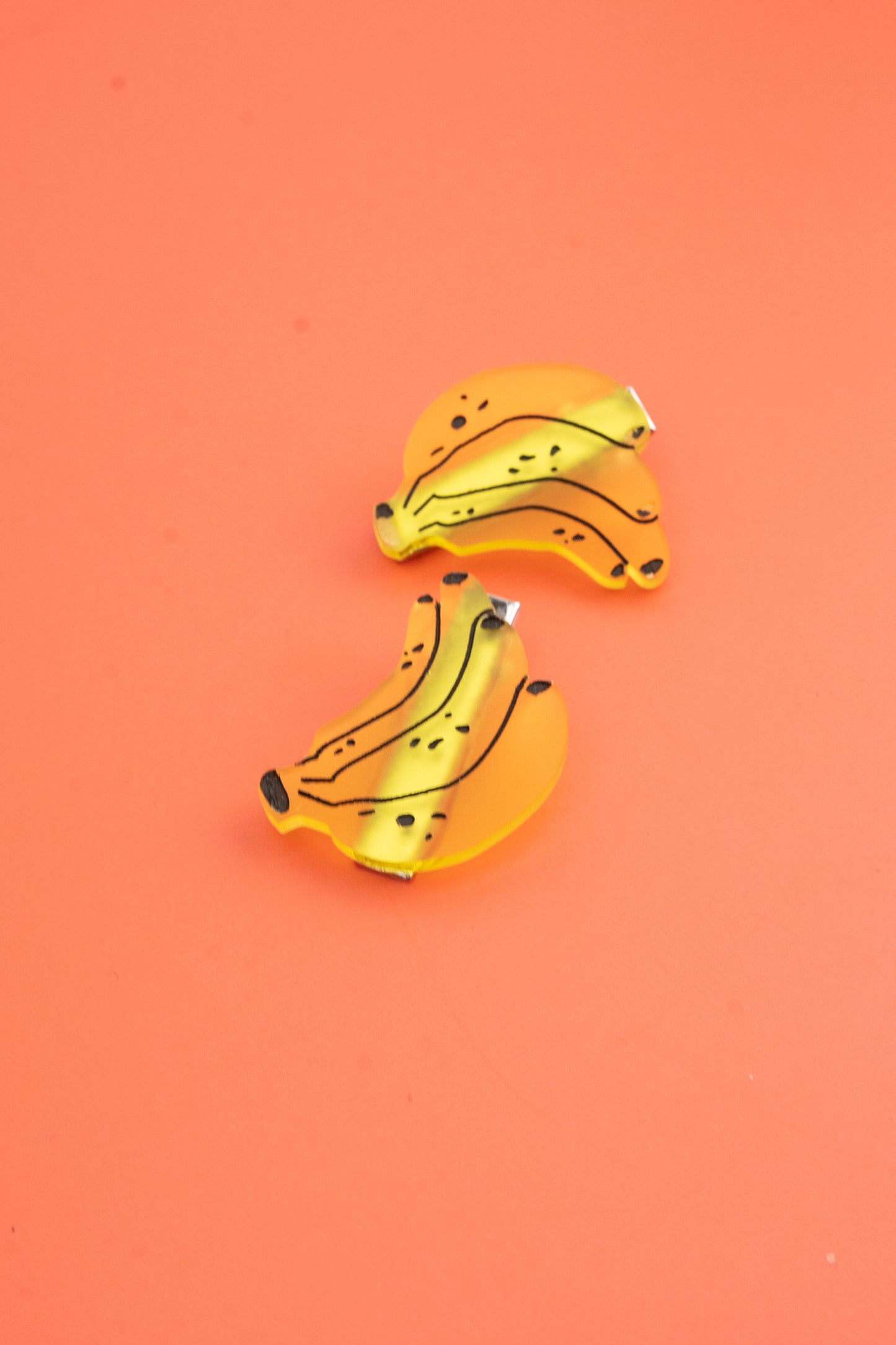 Banana Hair Clips - Set of 2
