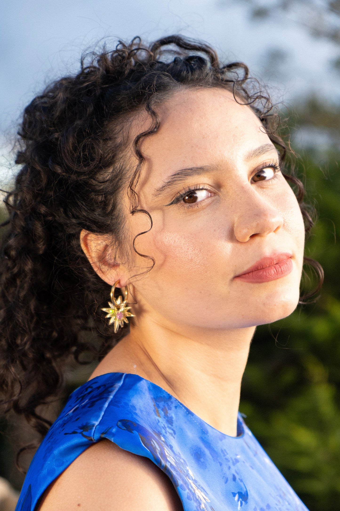 Striking Stars Hoop Earrings