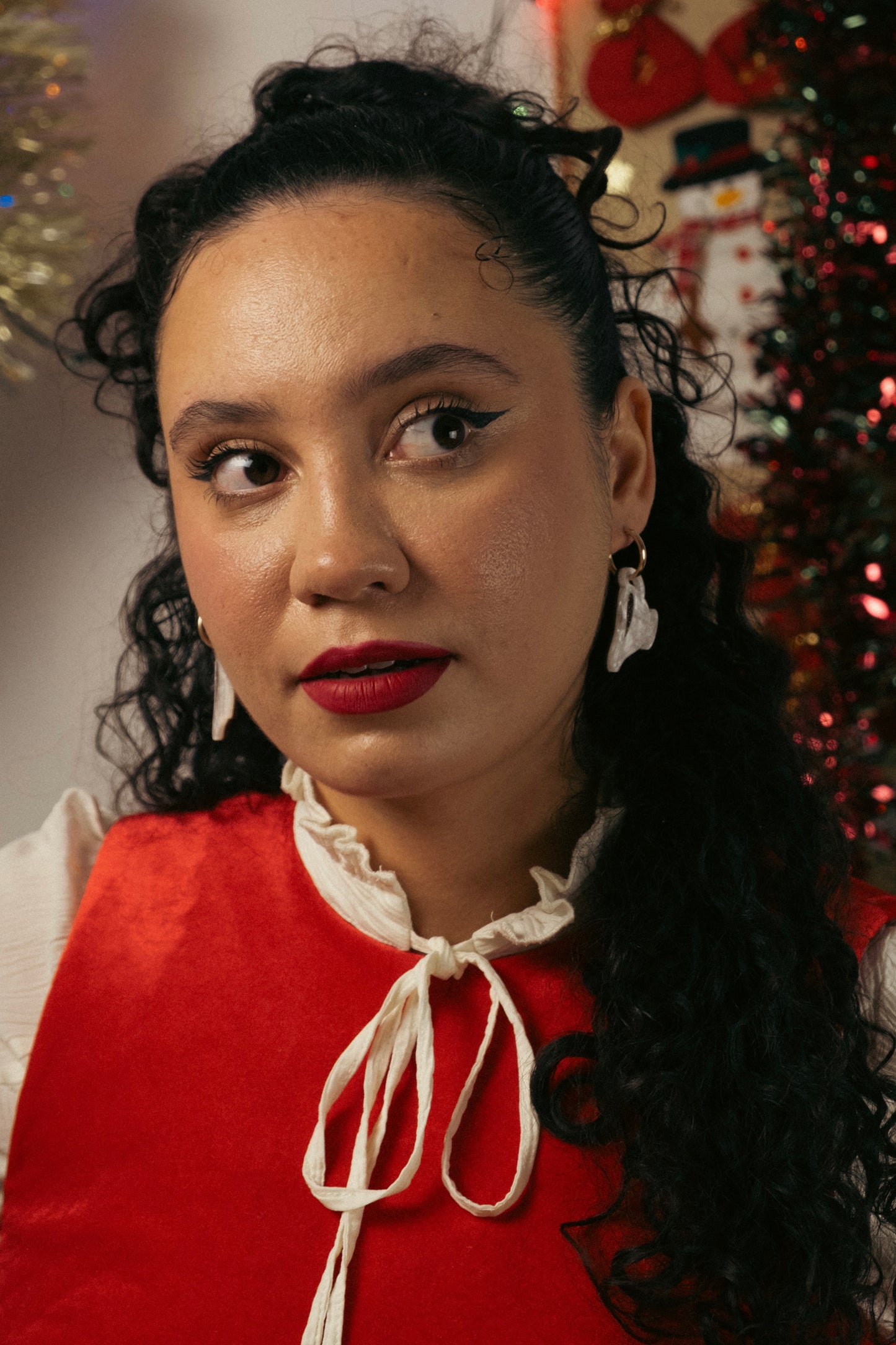 Gravy Boat Hoop Earrings