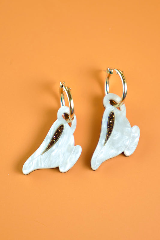 Gravy Boat Hoop Earrings