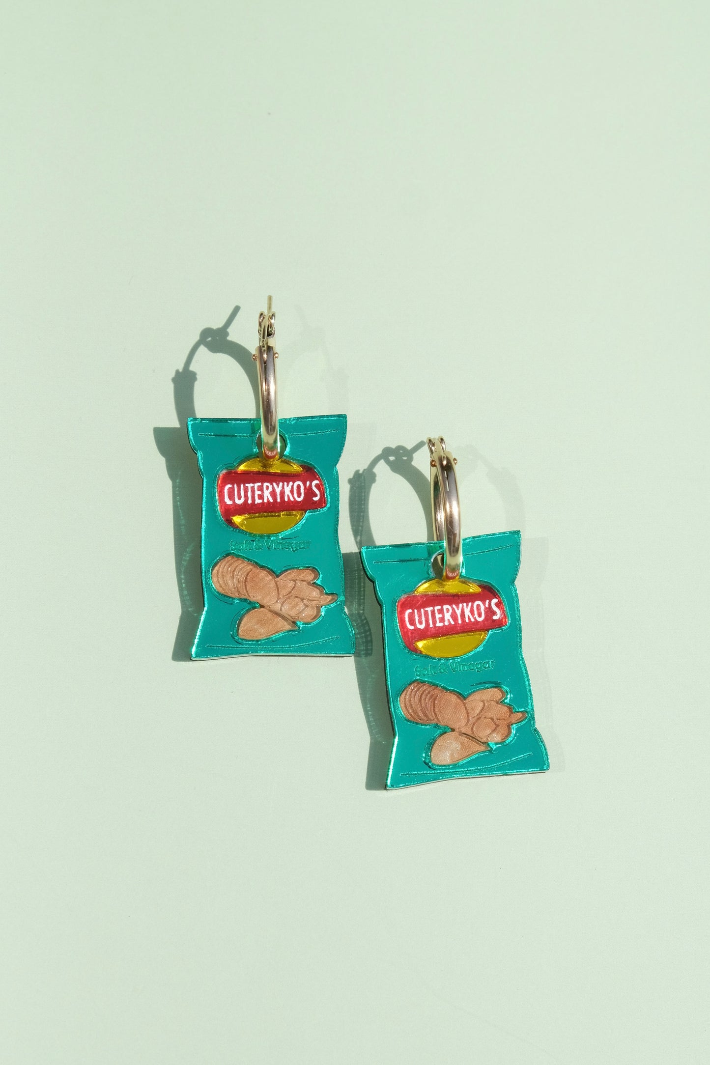 Salt and Vinegar Crisps Hoop Earrings