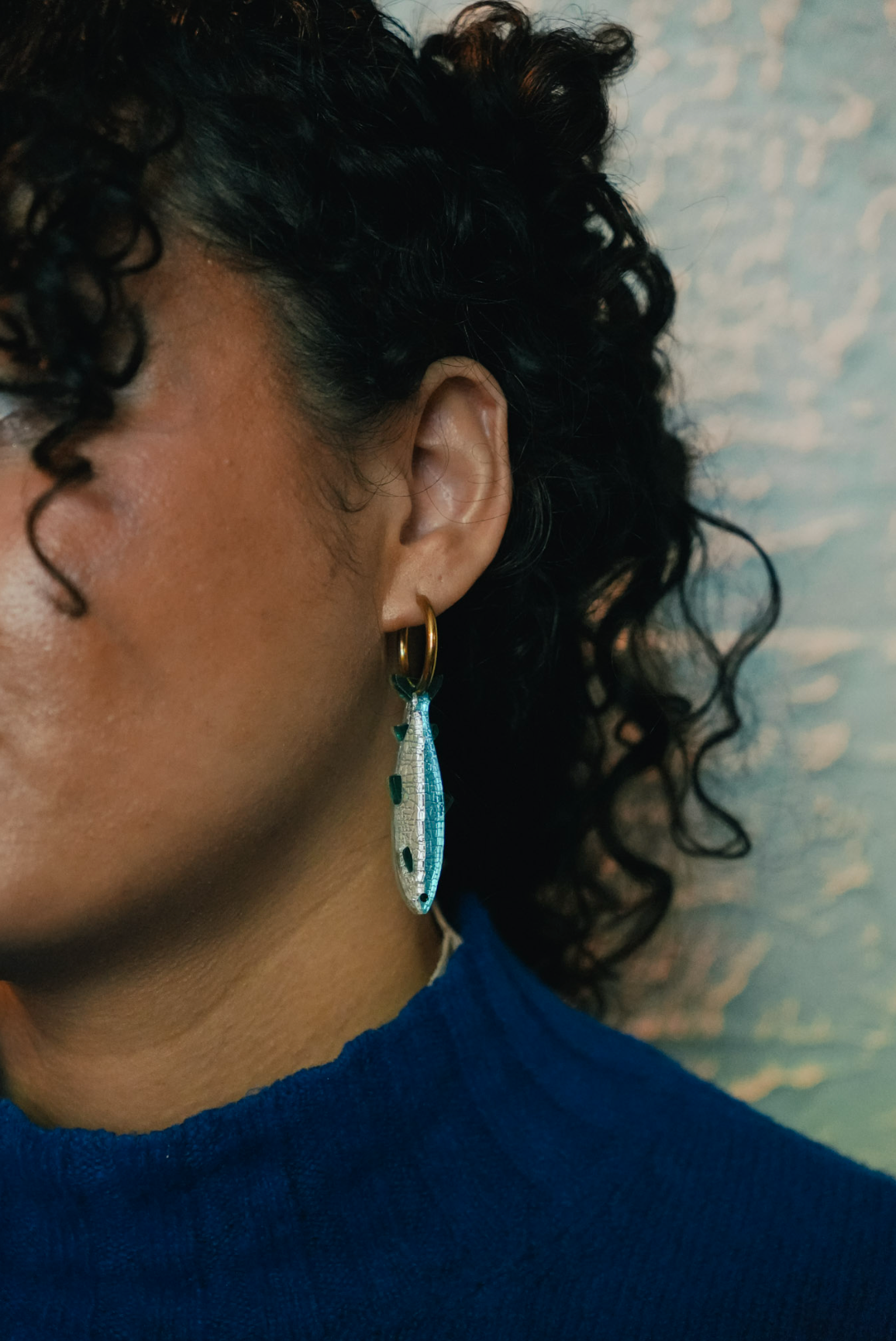 Belfast Big Fish Hoop Earrings