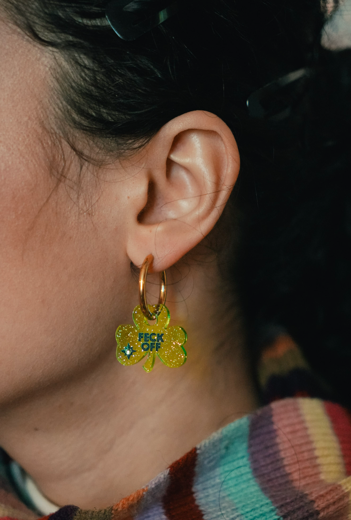 Feck Off Hoop Earrings