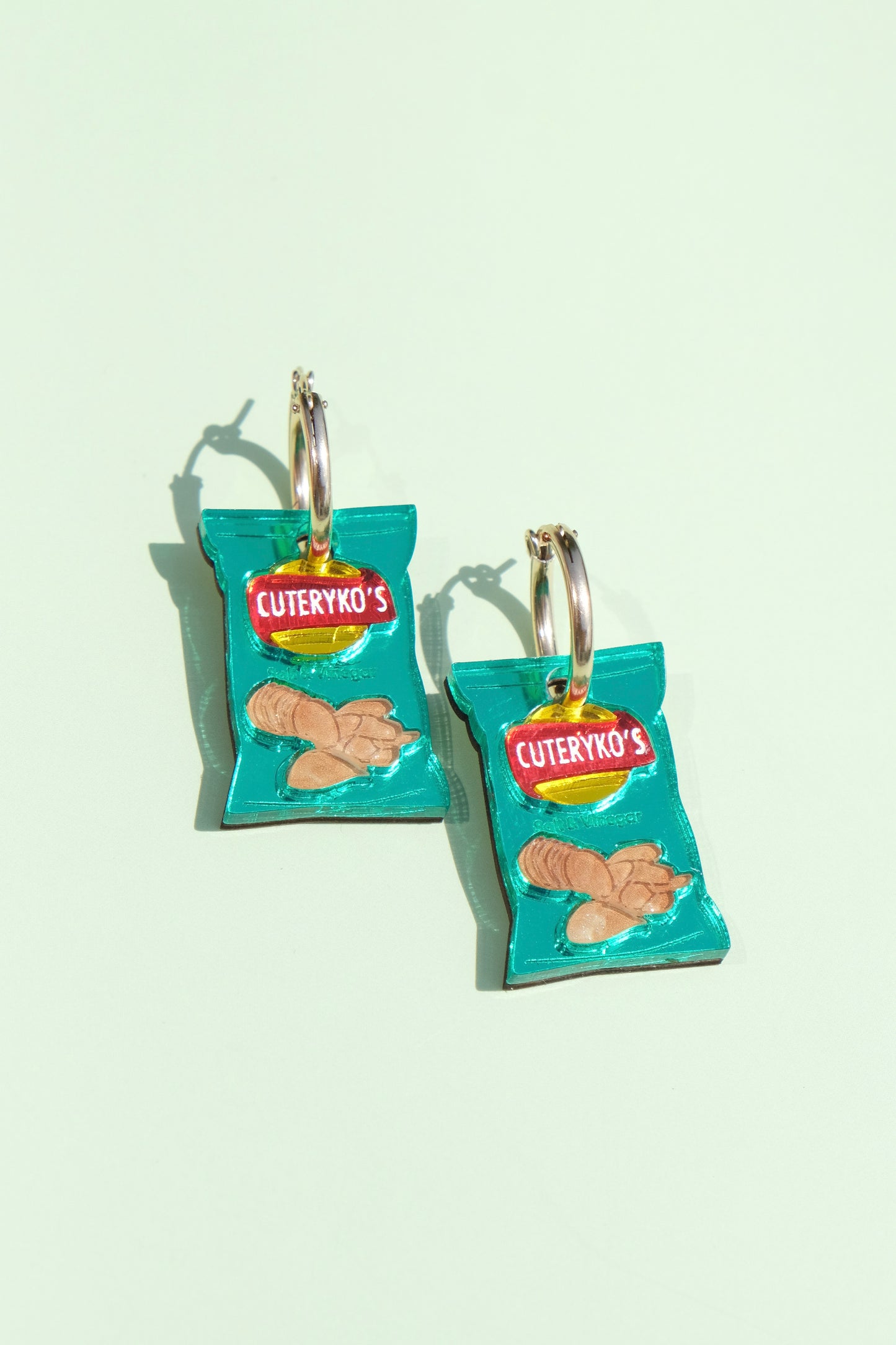 Salt and Vinegar Crisps Hoop Earrings