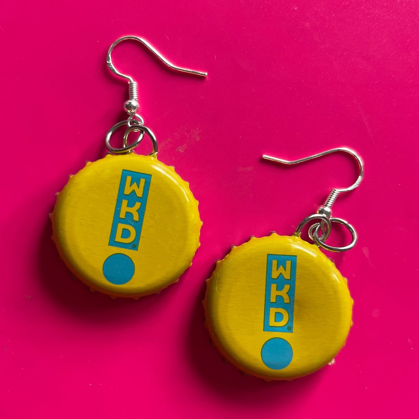 WKD Bottle Cap Earrings