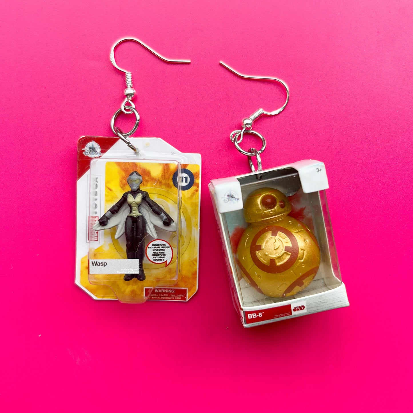 Wespe und BB-8 Ohrringe